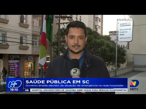 Governo amplia decreto de situação de emergência na rede hospitalar de SC
