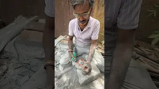 पत्थर से बना दिया शिवलिंग हर हर महादेव 🙏❤️