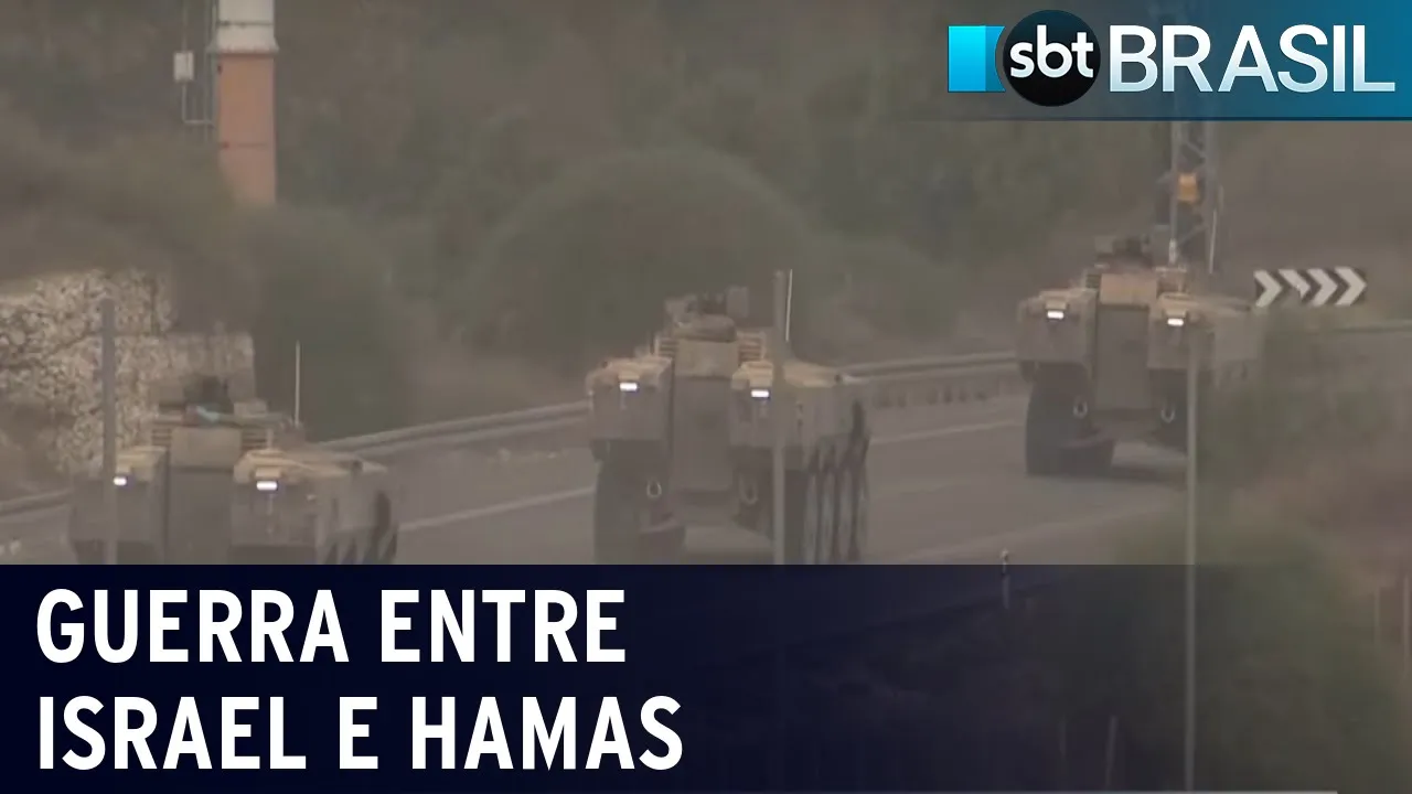 Faixa de Gaza fica sem internet e telefonia | SBT Brasil (27/10/23)