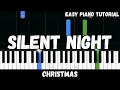 Christmas - Silent Night Easy Piano Tutorial