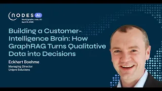 Thumbnail for NODES AI 2026 – Building a Customer-Intelligence Brain: How GraphRAG Turns Data into Decisions video