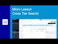 Microlesson Cross Tier Search