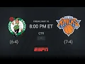 Boston Celtics New York Knicks presented by Google ESPN Live Scoreboard