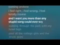 stupid song - Karaoke with Backing Vocals from Olivia Rodrigo