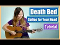 Download Lagu Death Bed Guitar Lesson Tutorial (Coffee for Your Head) - Powfu [Chords|Strum|Full Cover] (No Capo!)