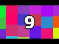 9 Seconds Timer Countdown Colorful Tiles
