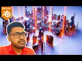 How to make Blender Beginner Tutorial Create Sci fi city Js placement image