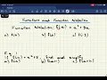 Functions and Function Notation