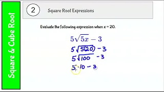 W5A V2 Evaluating Square and Cube Roots