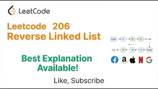 LeetCode 206 Reverse Linked List - Apple Facebook Amazon Google Goldman Sachs Interview Question