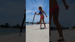 Puppy Dog Kona Dinghy Ride to the Beach #shorts