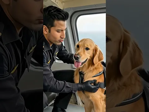 Golden Retriever Seeks Help from Pilot Rescue Puppy #dog #goldenretriever #rescue