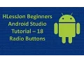 Beginners Android Studio Tutorial - 18 Radio Buttons