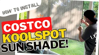 HOW TO Install COSTCO Koolspot Outdoor Sun Shade HONEST REVIEW