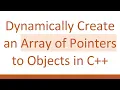 Dynamically Create an Array of Pointers to Objects in C