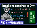 break and continue Statements in C