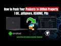 How to Push an Android Studio Project to GitHub Properly Git gitignore README PRs
