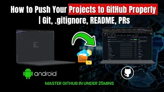 How to Push an Android Studio Project to GitHub Properly Git gitignore README PRs