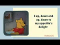 Download Lagu Up, Down, Touch The Ground - The Many Adventures of Winnie The Pooh (With Lyrics)