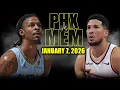 Lagu Phoenix Suns vs Memphis Grizzlies Full Game Highlights – January 7, 2026 | NBA Season