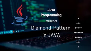 Diamond Pattern using Nested Loops in JAVA Pattern Printing 26