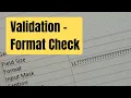 MS Access 2016 Validation - Format Check