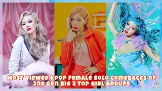 Download MOST VIEWED 2ND GEN BIG3 GIRL  GROUP SOLO COMEBACKS OF ALL TIME (OCTOBER) MP3