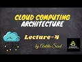 Cloud Computing Architecture Cloud computing Lec - 4 Ankita Sood