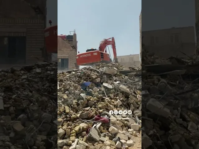 ⁣المباشرة بالمرحلة التكميلية لهدم البنايات المجاورة لشارع العلقمي