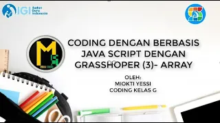 Coding Berbasis Java Script Grasshopper 3 - Array