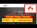 HTML to Codeigniter Single Page Theme