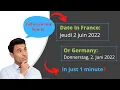 Website Internationalization Display Date in Different Languages with JavaScript Short Tutorials