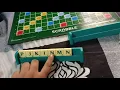 SCRABBLE brand crossword game original unboxing