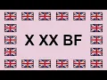 Pronounce X XX BF in English