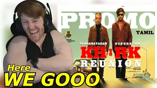 glimpse of kh x rk reunion tamil kamal haasan rajinikanth nelson anirudh reaction