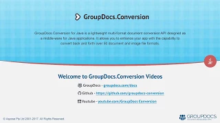 GroupDocs Conversion for Java Introduction