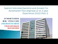 Sapient Interview Questions Answers for Automation Test Engineer 2 5 Years Experience - Part 2