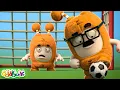 Dad VS Baby Soccer | Baby Oddbods | Funny Cartoons For Kids