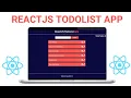 ReactJS TodoList App useRef useEffect useState useCallback ReactJS Tutorial For Beginners
