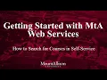 How to Search for Courses in Self-Service