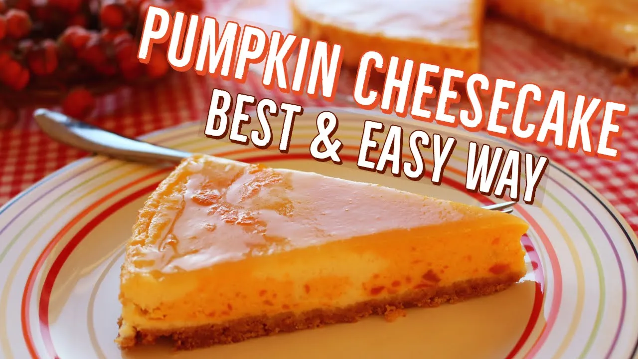 Best & Easy Way Of Pumpkin Cheesecake With Caramel Sauce