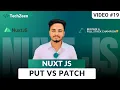 Nuxt PATCH API Tutorial Update Data Securely with Validation PUT vs PATCH 2026