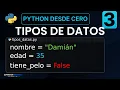 Tipos de datos en Python 35 y 35 NO son lo mismo Python Desde Cero
