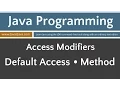 Learn Java Programming - Default Package-Private Access Applied to a Method