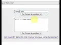 JAVASCRIPT How to Put Mouse Cursor in Input Element like TextArea or Textbox with Javascript Code