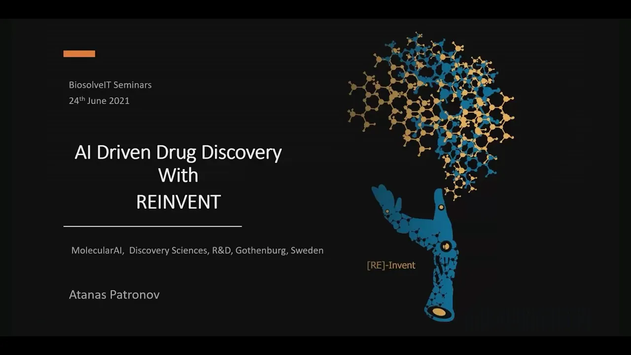 webinar recording: AI Driven De Novo Design with REINVENT