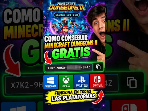 ✅Cómo Obtener MINECRAFT DUNGEONS II GRATIS 2026 ⚔️ Juega en PC, Xbox, PS5 y Switch (Método Oficial)