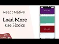 React Native Load More FlatList use Hooks