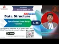 DSUC16 Operations on Linear Array in Data Structure Travarsal an array Traversing Linear Array
