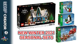 New LEGO Winter 2021 Seasonal Sets - 10293 Santa’s Visit | 40494 | 40498 | 40499 Santa's Sleigh